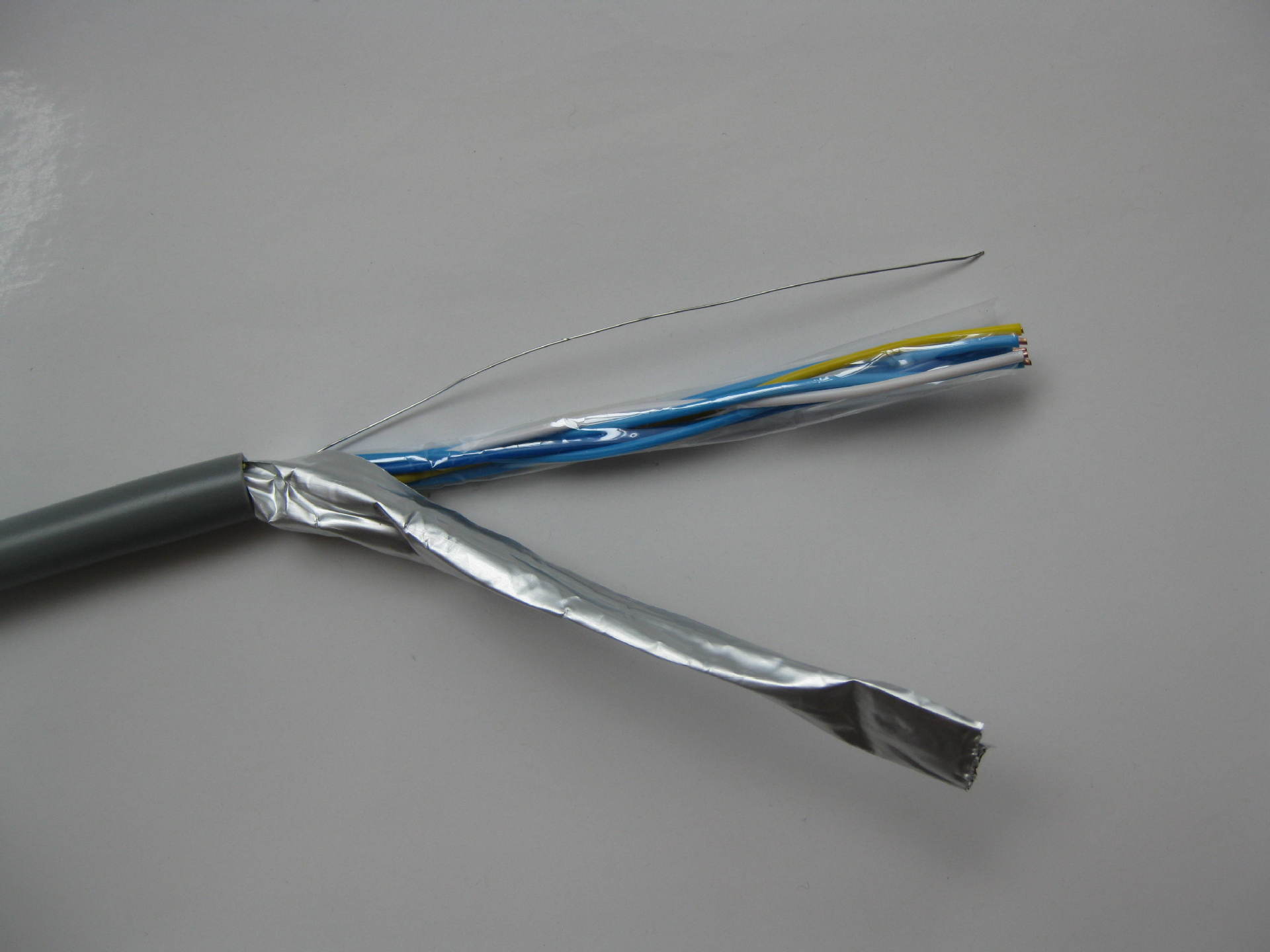 灰色热销6芯屏蔽电话线