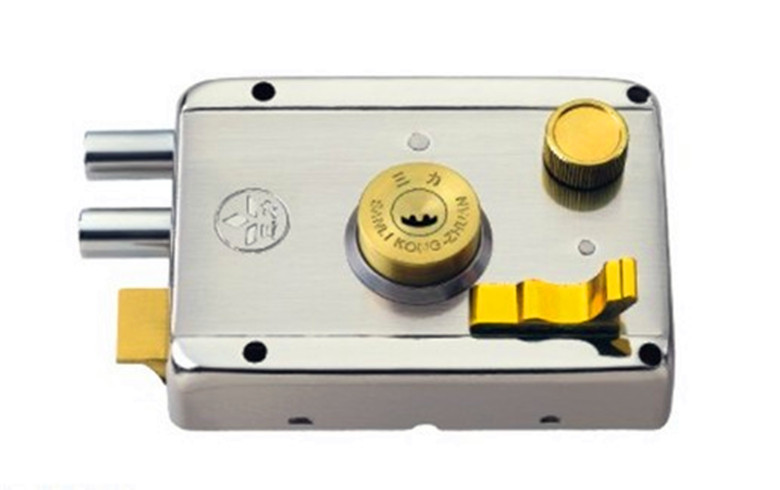 高要三力锁厂直销供应sl-8123空转外装机械门锁