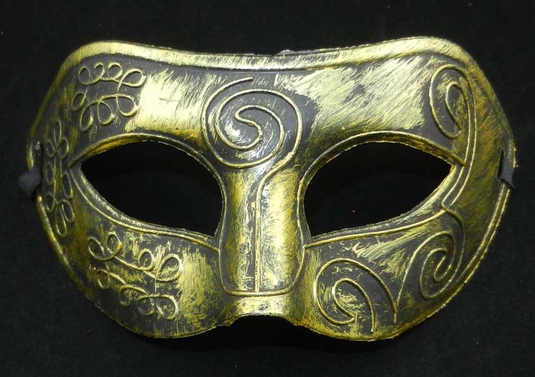 男士复古希腊罗马斗士化妆舞会面具 王子面具 厂家直销 混色批发