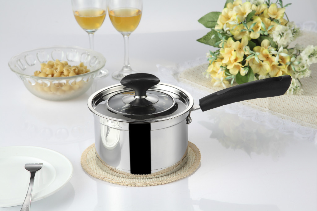 14cm/16cm/18cm单柄不锈钢旺德福韩式奶锅