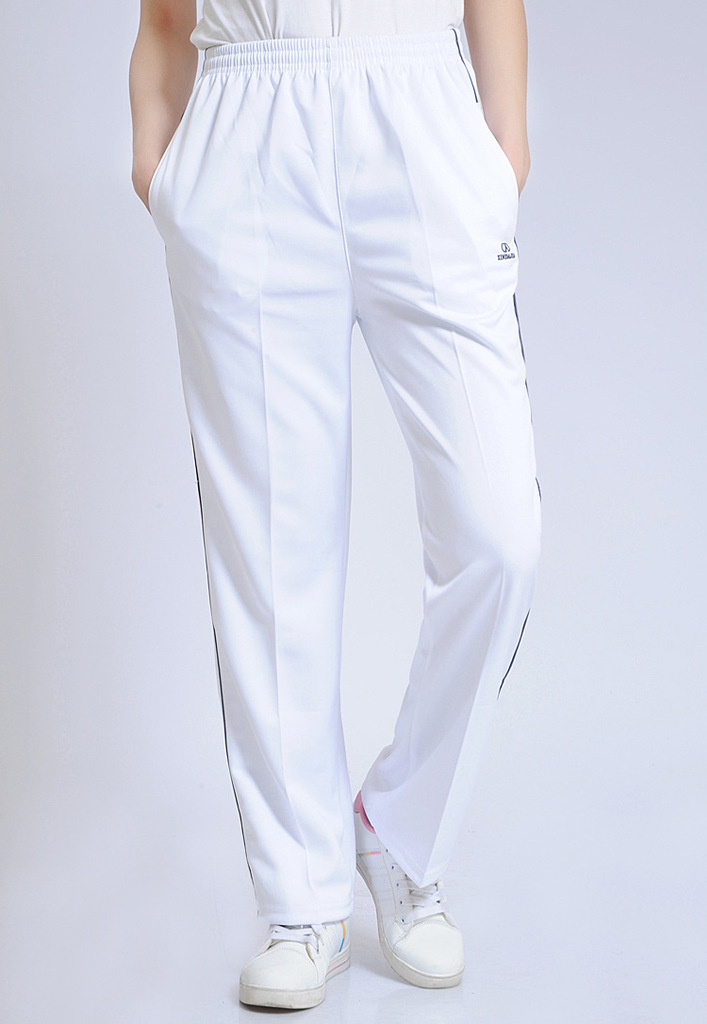 白色南韩丝运动裤男女款运动长裤情侣款长裤休闲裤 团购价 春秋款