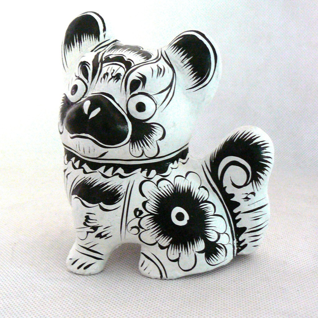 凤翔泥塑邮票马,马年12生肖畅销款年货礼品纯手工彩绘泥塑摆件