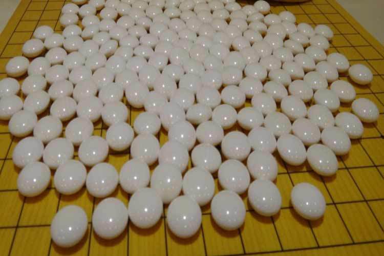 进口高档围棋礼品蛤碁石棋子41号雪印