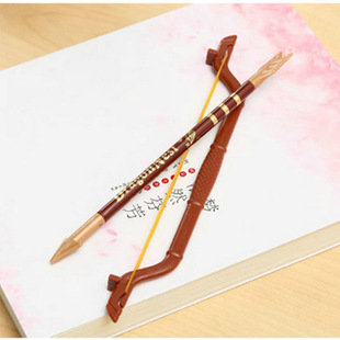 多色弓箭造型笔 创意造型圆珠笔 学生新款塑料圆珠笔批发 可定制