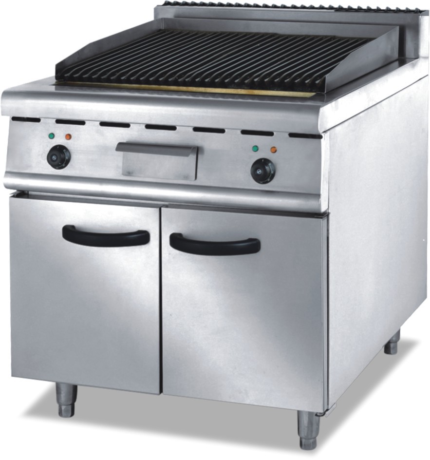 供应eh-889立式电热火山石烧烤炉连柜座