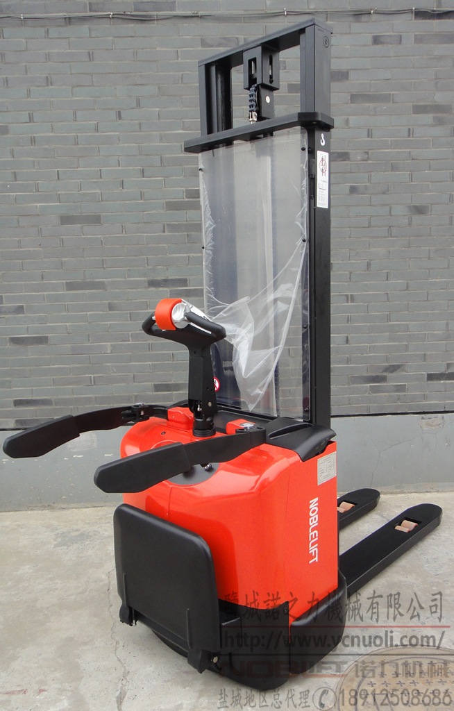 clb1229诺力全电动托盘堆高车码垛机升降铲车站驾式12吨升高29