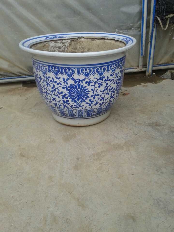 批量出售青花瓷花盆,库存花盆,超低价出售图片_4