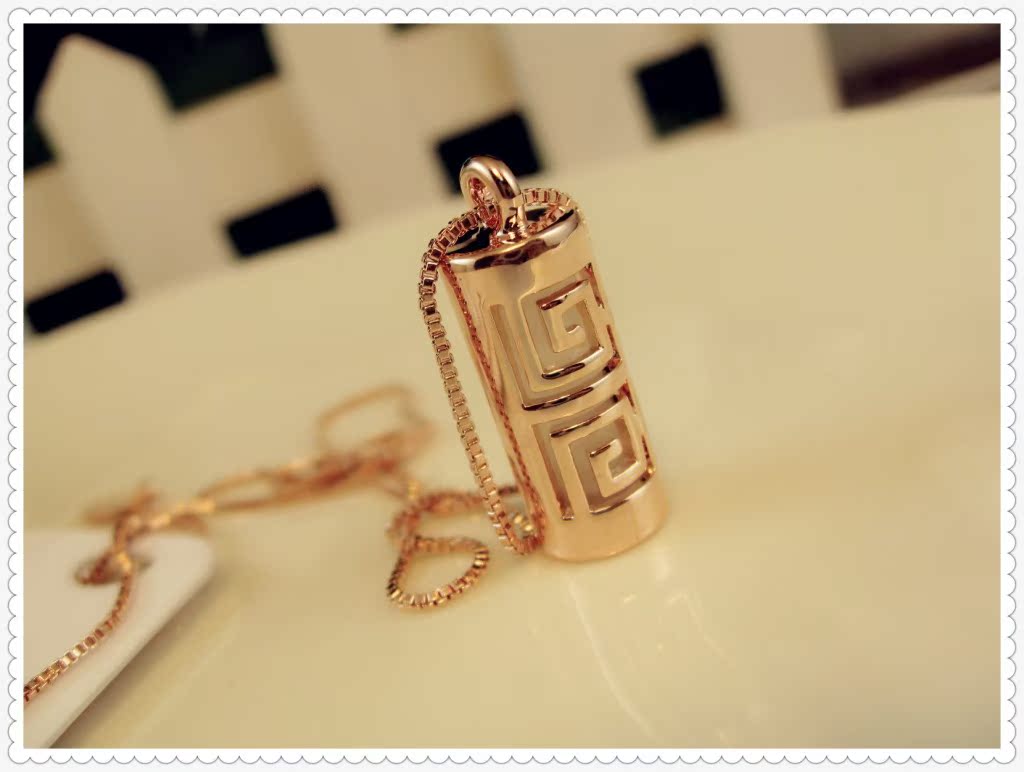 饰品批发欧比雅比项链 镀金石柱 锁骨链 韩国女款 时尚辛苦