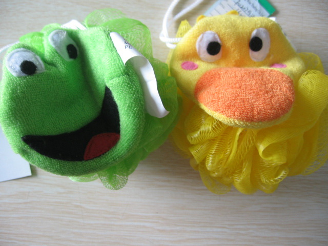 低价批发)外贸原单动物形状沐浴球