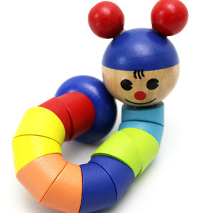 益智玩具儿童玩具木制玩具 百变扭扭人 彩虹人 早教玩具