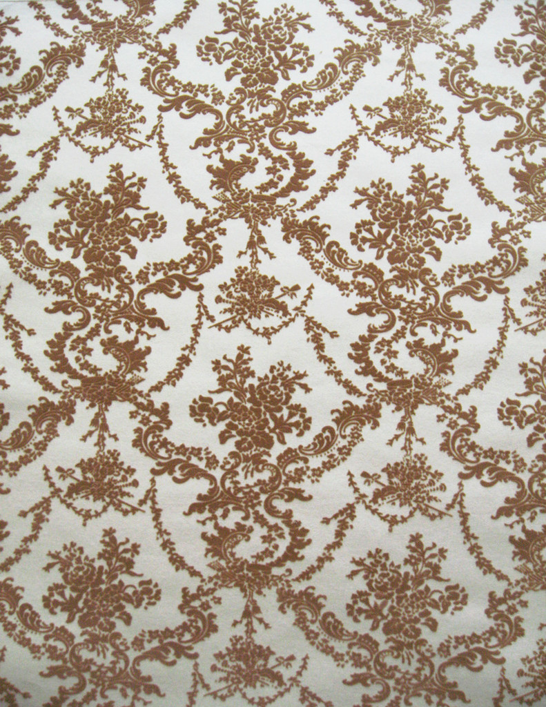 新中式植绒墙纸田园花卉墙纸环保隔音吸声植绒壁纸唯美壁纸