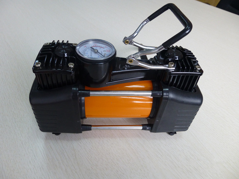 厂家直销 车用双气缸充气泵 hd-506 大功率