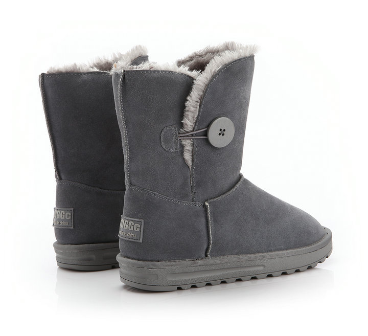 snowboots冬季女休闲平底保暖中筒靴子磨砂牛皮真皮雪地靴批发