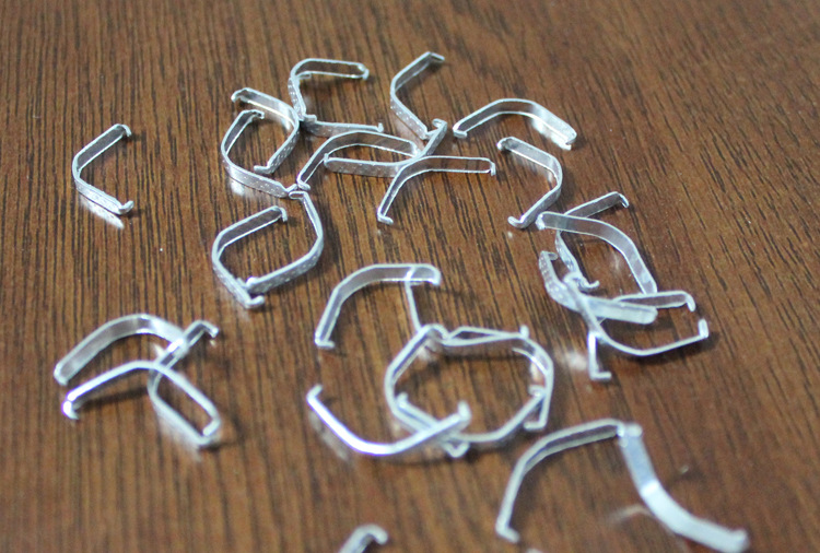 【袜子铝扣 袜子包装铝扣 袜子铝夹 袜头袜口固定扣 袜子包装材料】