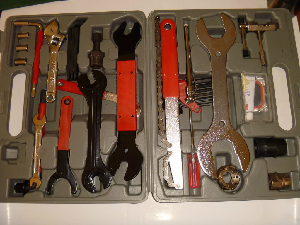 工具包 自行车工具组合 高档自行车工具箱 便携 多功能