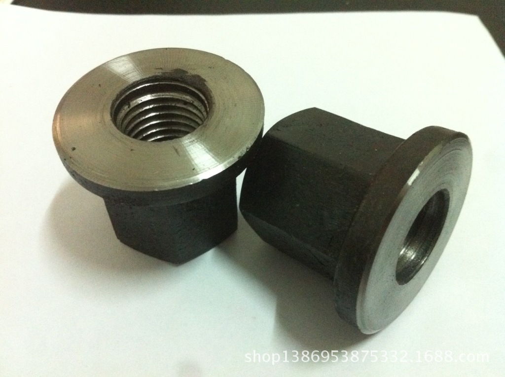 (厂家直销)红打螺母 m22带垫螺母 法兰螺母 毛螺母