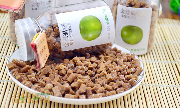 潮汕特产 轮船牌 金德福 蜂蜜柚子丹60g 整盒8瓶 百年老字号