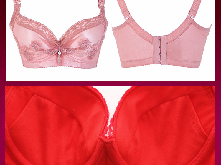 广东汕头【曼婷直营】曼婷861 薄杯 绣花雕花 聚拢塑身调整文胸内衣
