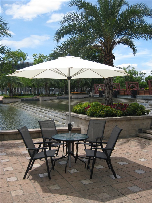 户外休闲遮阳伞庭院花园边柱伞别墅咖啡厅露天香蕉侧立伞3米