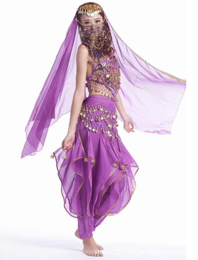 肚皮舞 套装 新款 印度舞 练习 套装 服装 印度舞服装 演出服旋转图片