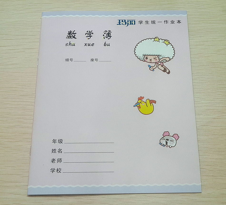 玛丽中学生数学簿学生作业本