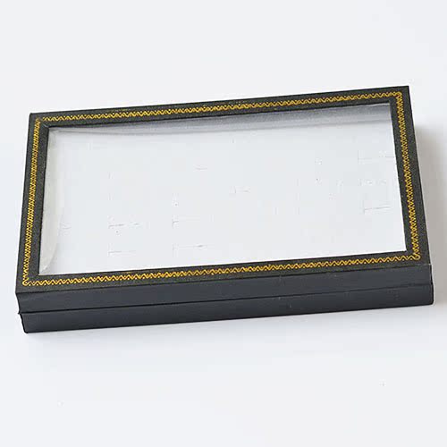 透盖戒指盒 36个装 22x14x3cm戒指展示盒 260051