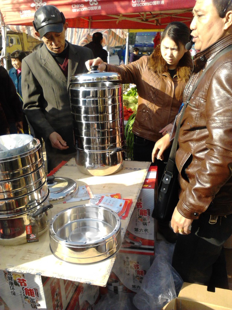 跑江湖 摆地摊 展销会高效节能蒸锅 原味锅 不串味蒸锅
