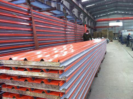 彩钢夹芯板 夹心复合板 彩钢压型板报价 彩钢压型板生产,批发