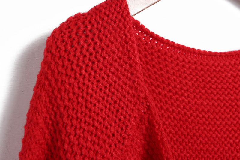 2013秋装韩国糖果色菠萝针织衫宽松系带中长款毛衣外套粗毛线开衫