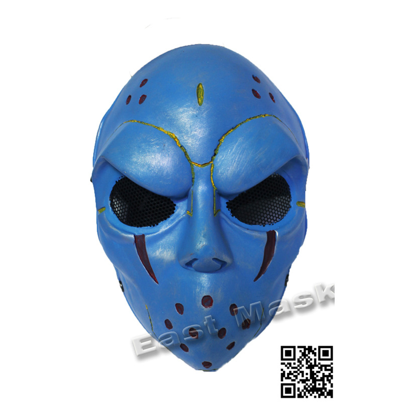 em厂家直销万圣节化装舞会玻璃钢面具棒球cs野战防护面具m008-e