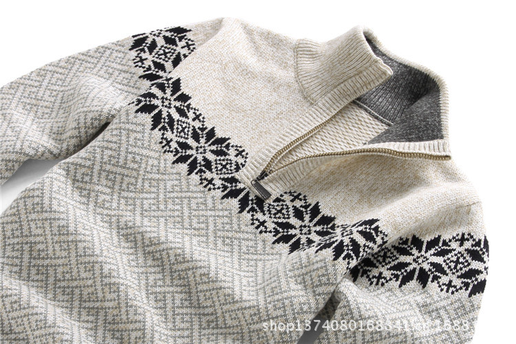 一件代发 2013秋冬新款男士拉链立领毛衣 桐乡濮院针织衫男批发