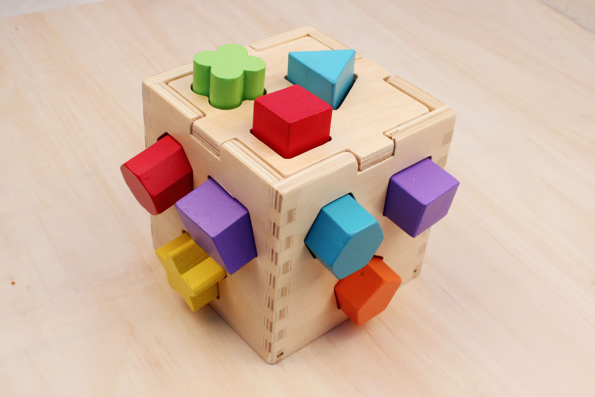 一点正品热卖儿童益智木制精品智力盒12岁宝宝早教木质积木玩具