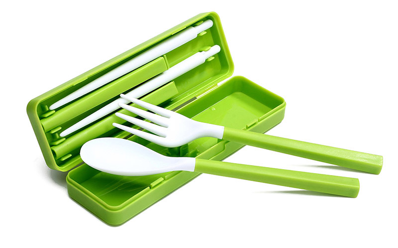 深圳工厂供应库存现货 环保无毒便携折叠套装餐具 组合餐具