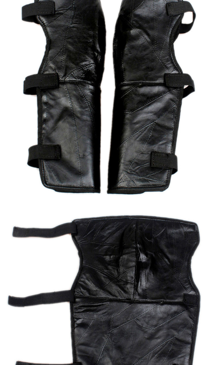 厂家特价批发摩托车电动车护具护腿冬季新款真皮加棉保暖骑车护膝