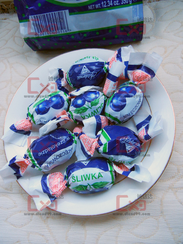 波兰进口 芯仪 李子夹心巧克力礼盒490g