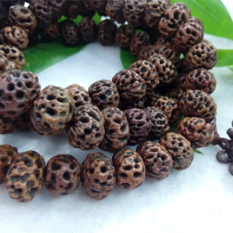 檀之香印度天意菩提子大如意菩提子108颗佛珠辟邪手链车挂