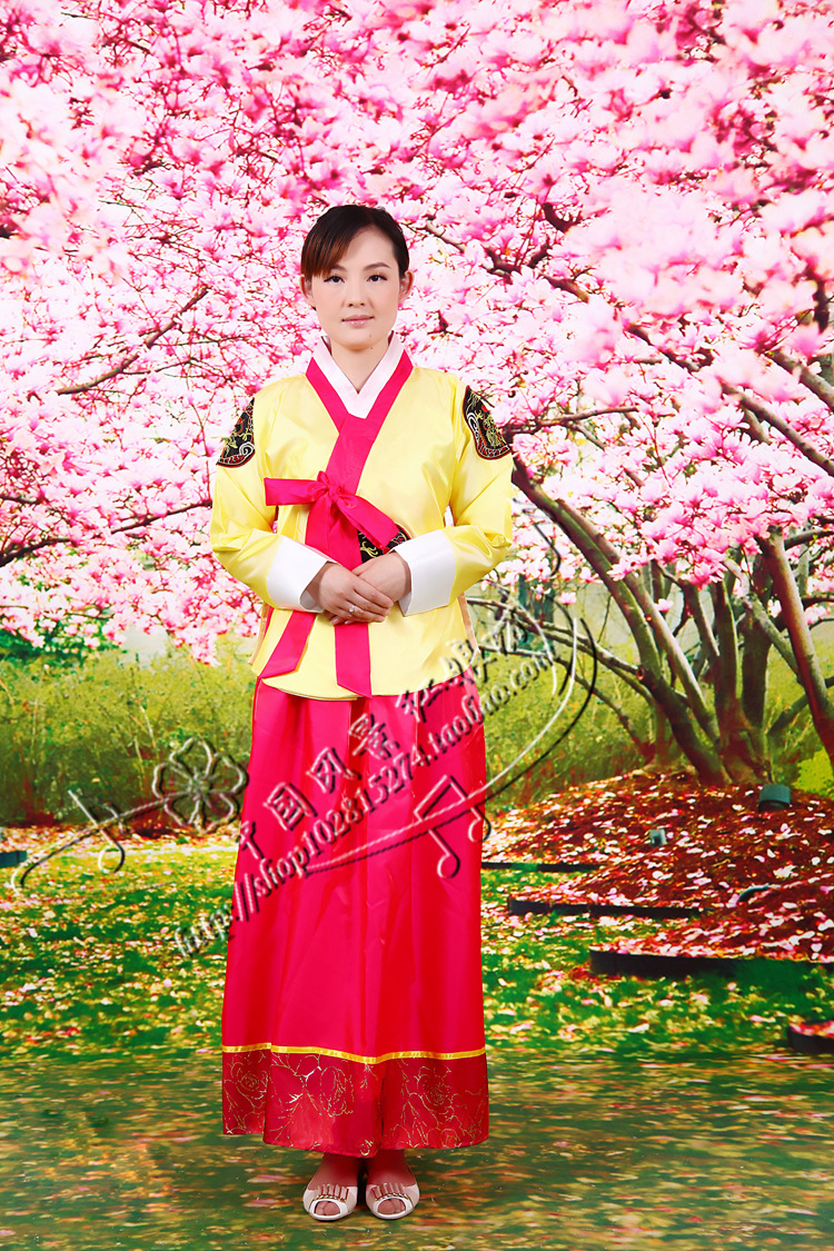 古装大长今 朝鲜族服装 少数民族女装演出服 传统韩国韩服圣诞礼