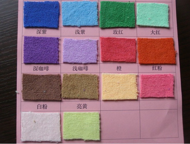 客房抹布6种颜色分类图片