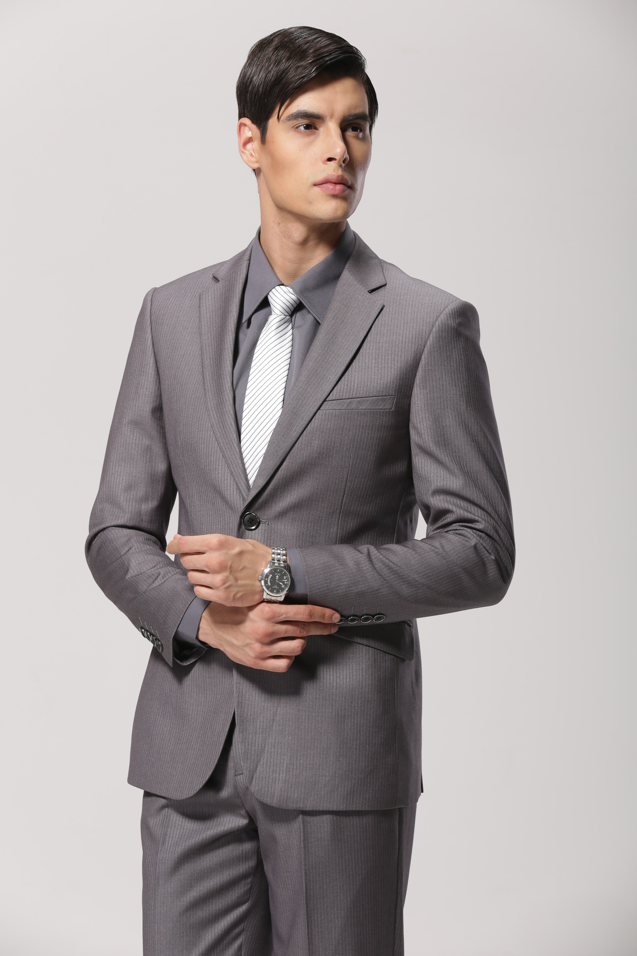 男士商务正装西服 欧版贵族收腰型 婚礼男职业西装男套装