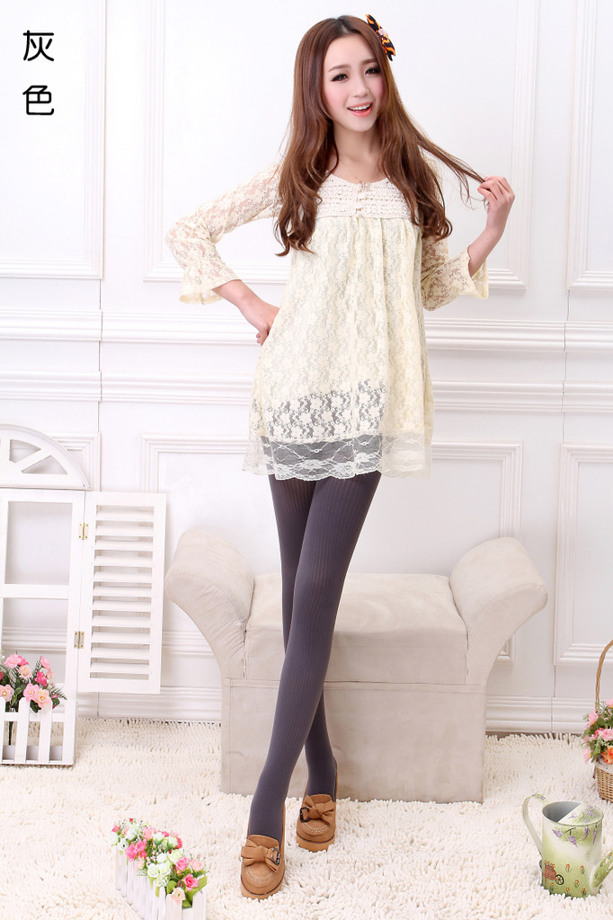 mt011 春秋款 女 竖条纹时尚显瘦 打底裤袜丝袜连裤/踩脚袜裤图片_41