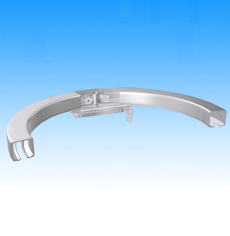 厂家供应弧形推拉门玻璃门滑轨滑道吊轨弯轨 兴达麦奇2型弧型滑轨