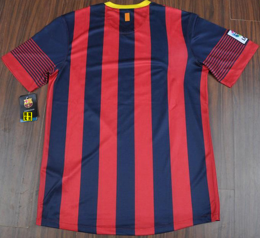 13-14赛季西甲巴萨巴塞罗那足球服 顶级极品泰版短袖球衣 球员版