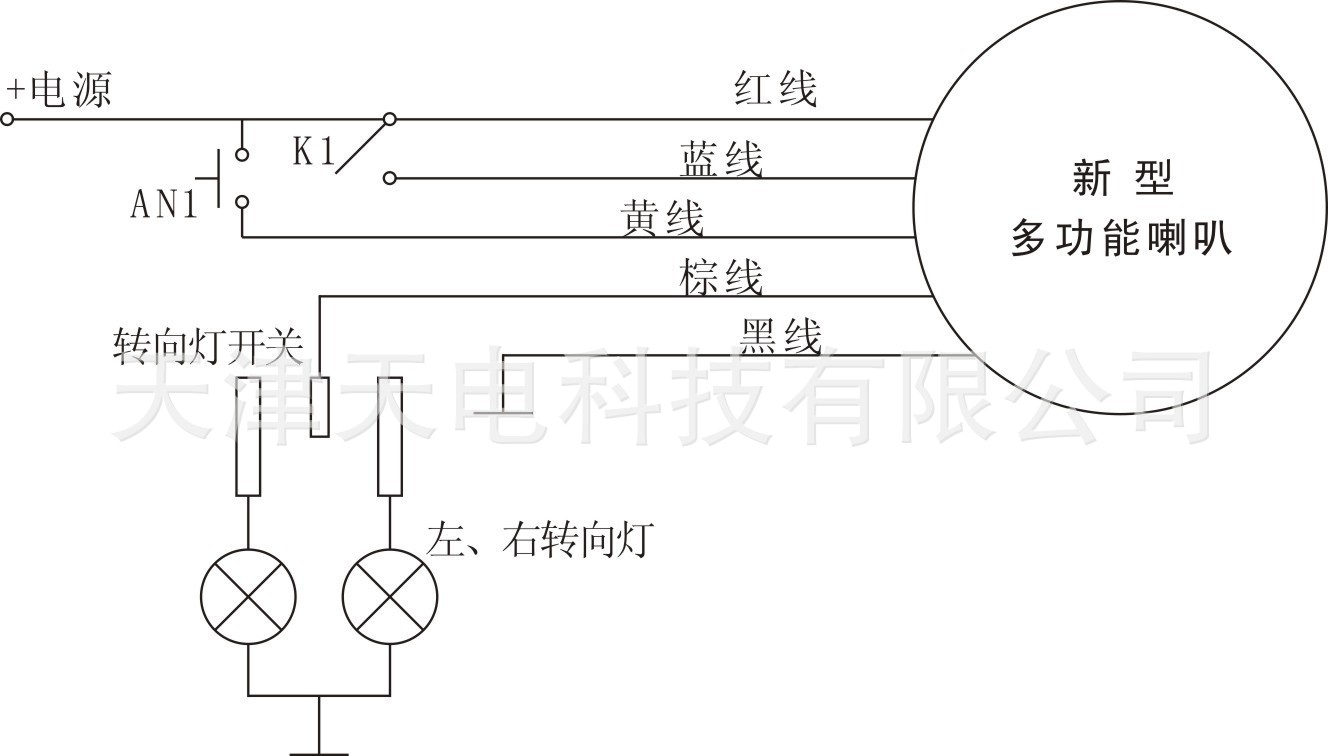 新型電動車多功能喇叭