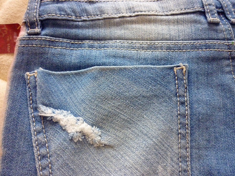 【欧美原单正品水洗磨白破洞弹力牛仔短裤流苏边时尚