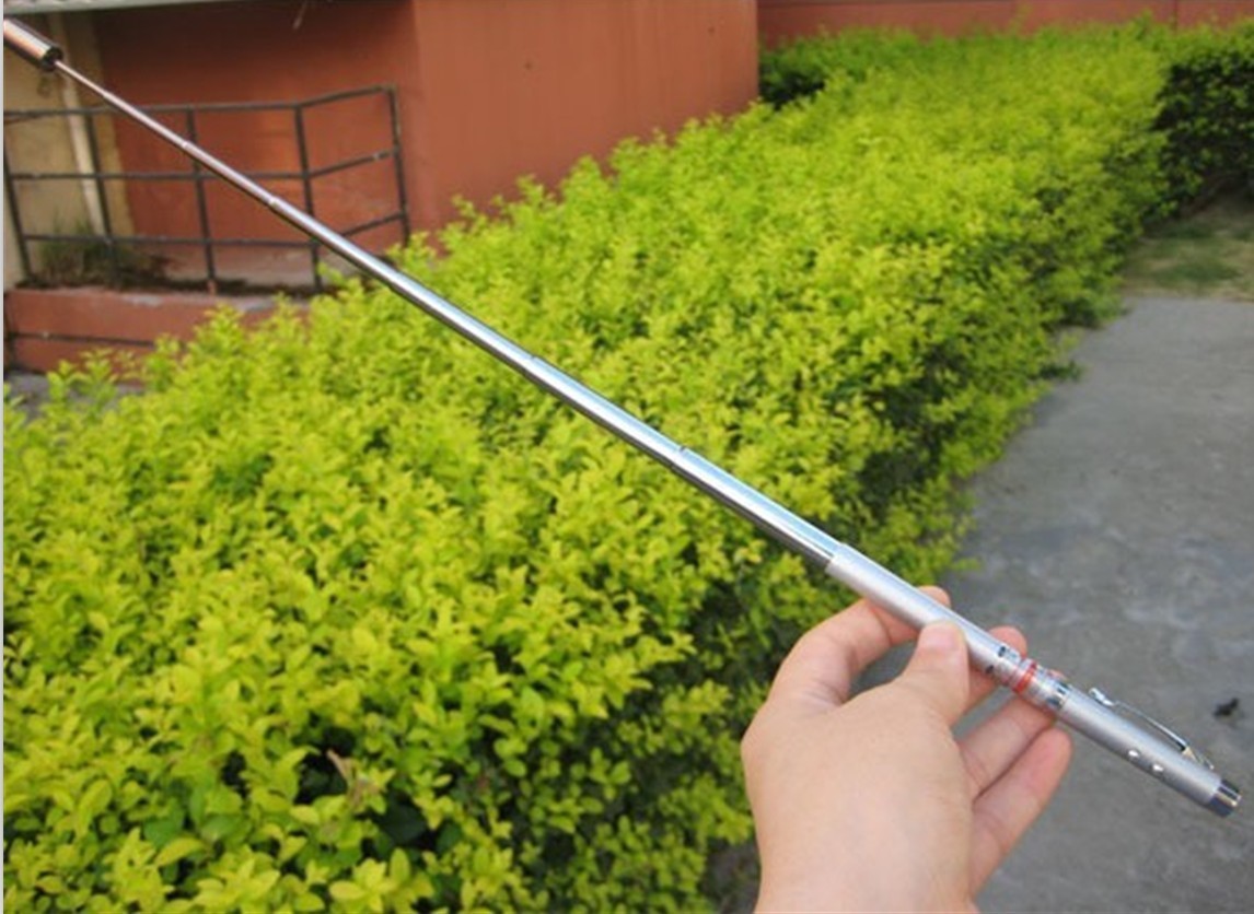 4合1多功能激光笔 教鞭型红色激光笔 红外伸缩教鞭教棒笔