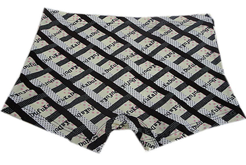 新款卡杜夫2290时尚字母格子印花男式平脚内裤厂家直销