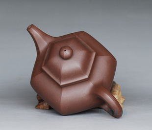 宜兴紫砂壶*紫砂茶壶*茶具*紫泥*周行其制*六方掇球壶310cc