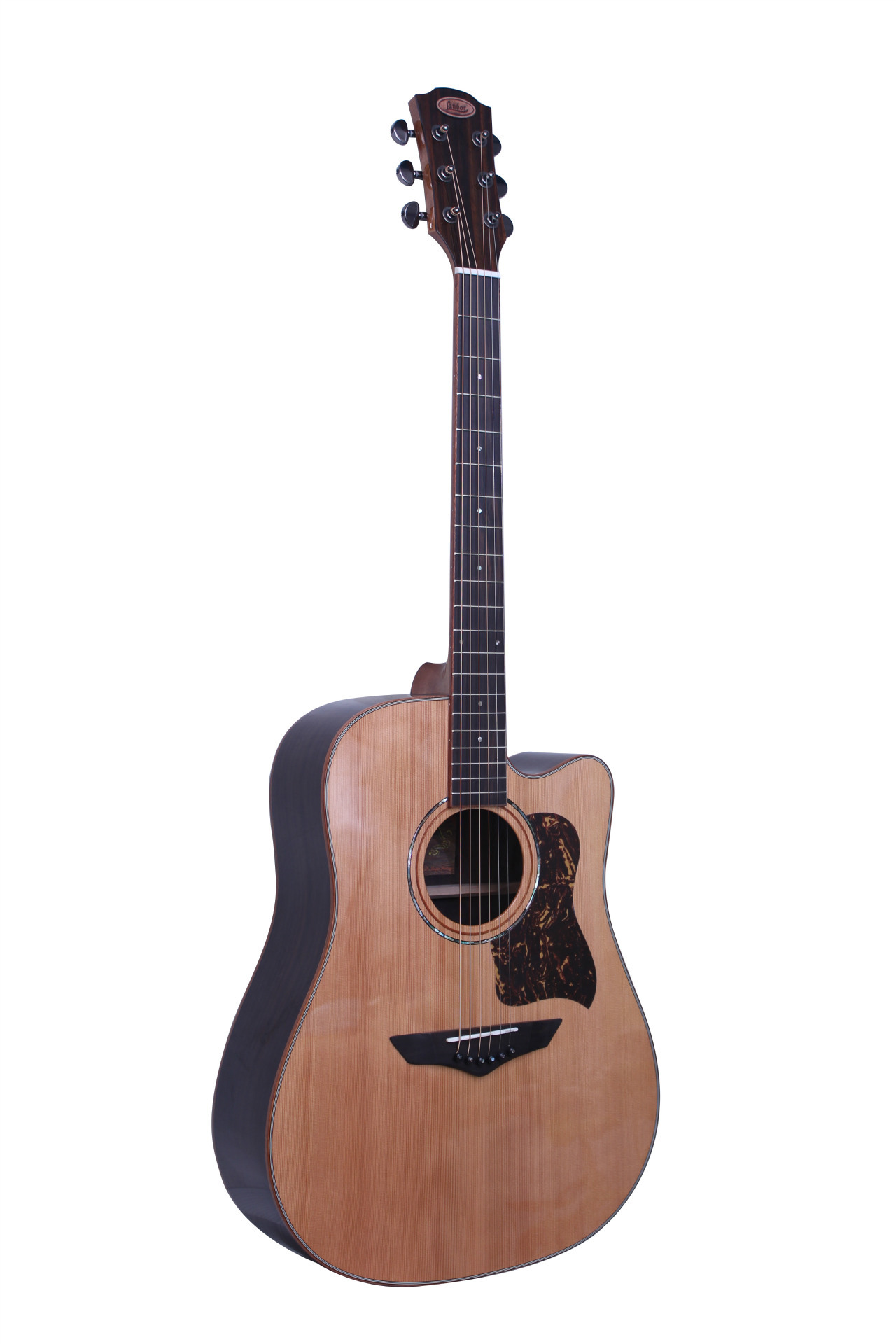 41英寸 琴头形状 lq专用 琴头装饰 2mm玫瑰木木皮