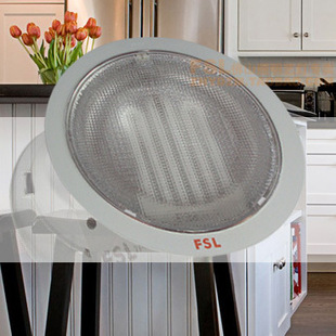 fsl佛山照明厨房卫生间防水防雾暗装嵌入式圆形厨卫灯32w