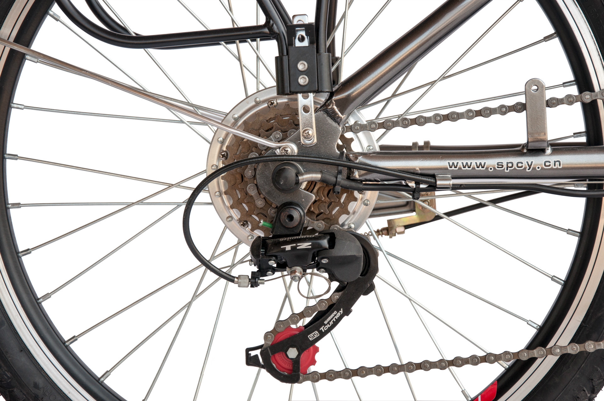 全新尚跑 48v锂电自行车 禧马诺变速档 配用飞毛腿电池 续航50km